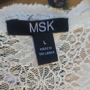 MSK Ivory Lace Blouse